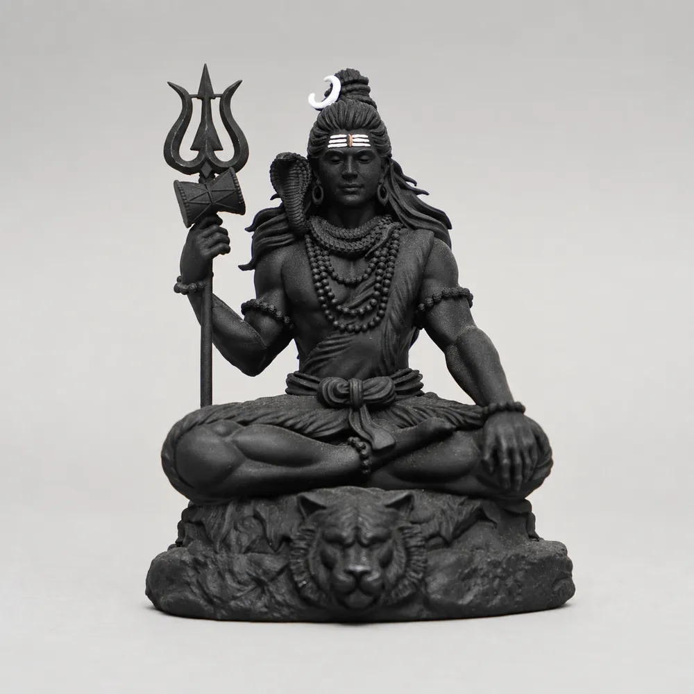 Mahadev Shiva Ji — Black Finish, 9 cm
