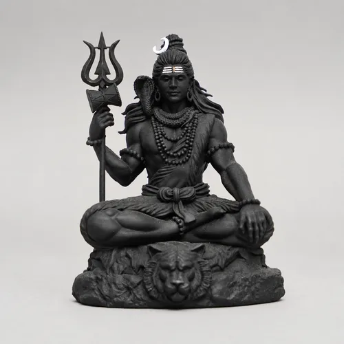 Mahadev Shiva Ji — Black Finish, 9 cm