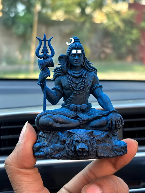 Mahadev Shiva Ji — Blue Finish, 9 cm